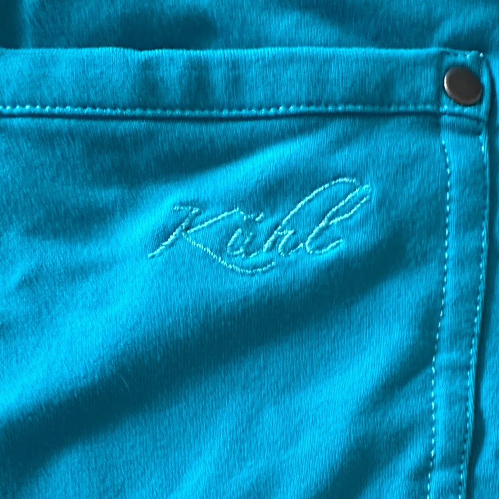 Kuhl Turquoise Women's Skort, size M, 5 pockets - Picture 2 of 6